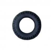 Кольцо эрекционное "Titan" черное силикон в виде автомобильной шины - фото - 2