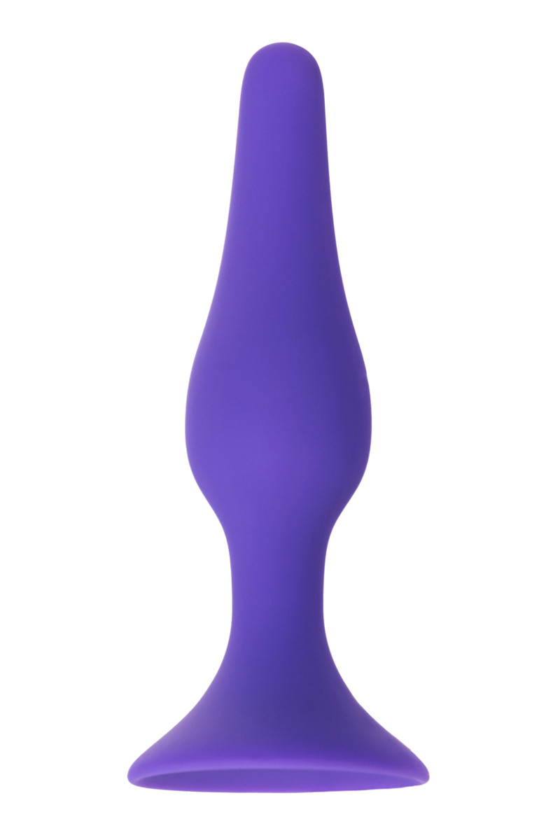 Анальная пробка фиолетовая средняя - фото - 4