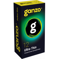 ПРЕЗЕРВАТИВЫ GANZO ULTRA THIN №12 BLACK EDITION (ультратонкие), 12 шт. в упак - фото - 1
