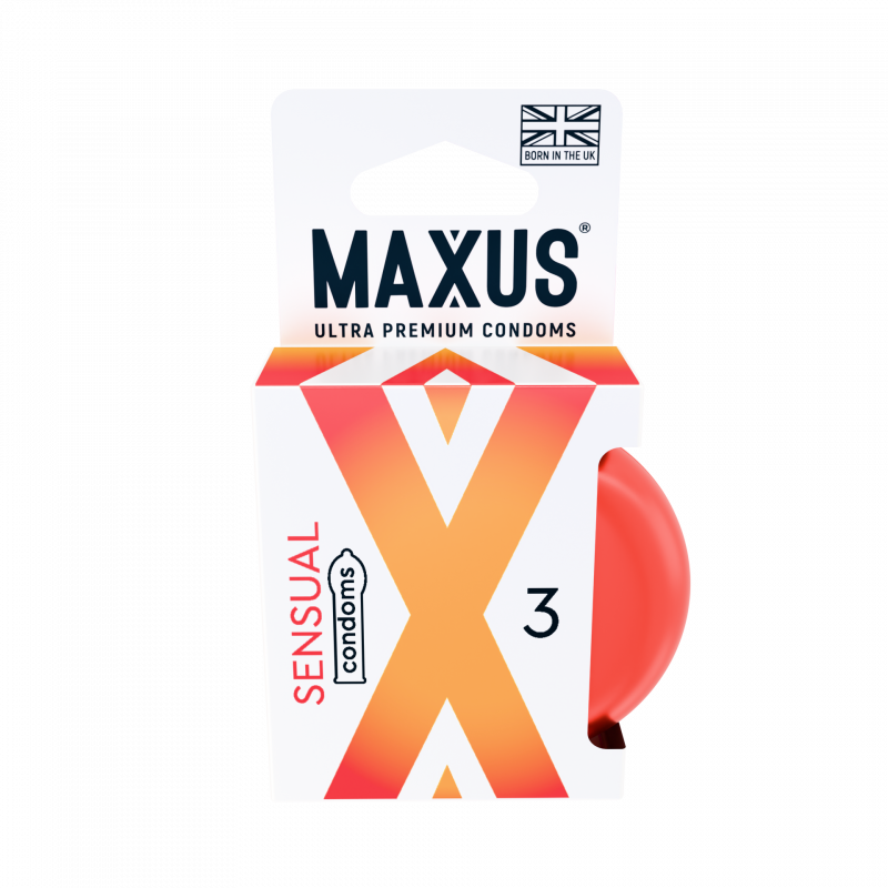 ПРЕЗЕРВАТИВЫ MAXUS SENSUAL №3 X-EDITION (гладкие анатом.) в кейсе - фото - 1