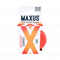 ПРЕЗЕРВАТИВЫ MAXUS SENSUAL №3 X-EDITION (гладкие анатом.) в кейсе - фото - 1