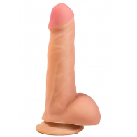 Реалистичный фаллоимитатор из киберкожи (рабочая часть - 13*4 см) - фото - 1