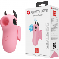 Компактный стимулятор клитора «Magic Devil Pretty Love» пульсация + электростимуляция - фото - 5