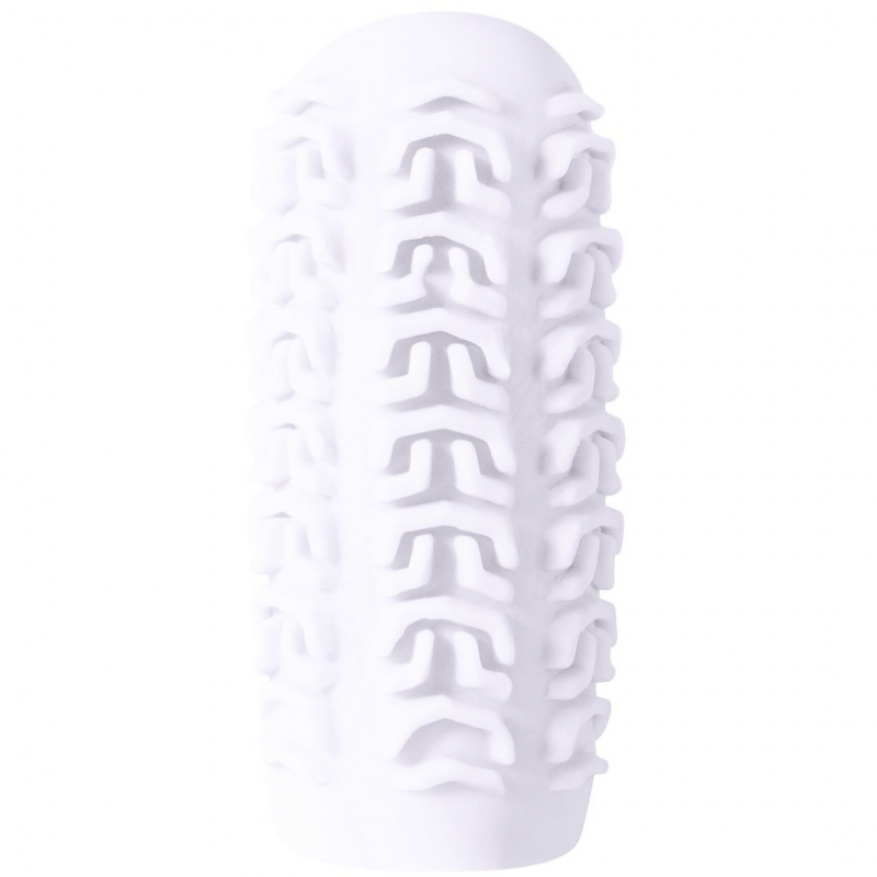 Мастурбатор с двухсторонним рельефом «Marshmallow Maxi Honey White», цвет белый - фото - 6