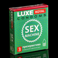 Презервативы LUXE ROYAL Sex Machine, 3 шт - фото - 1