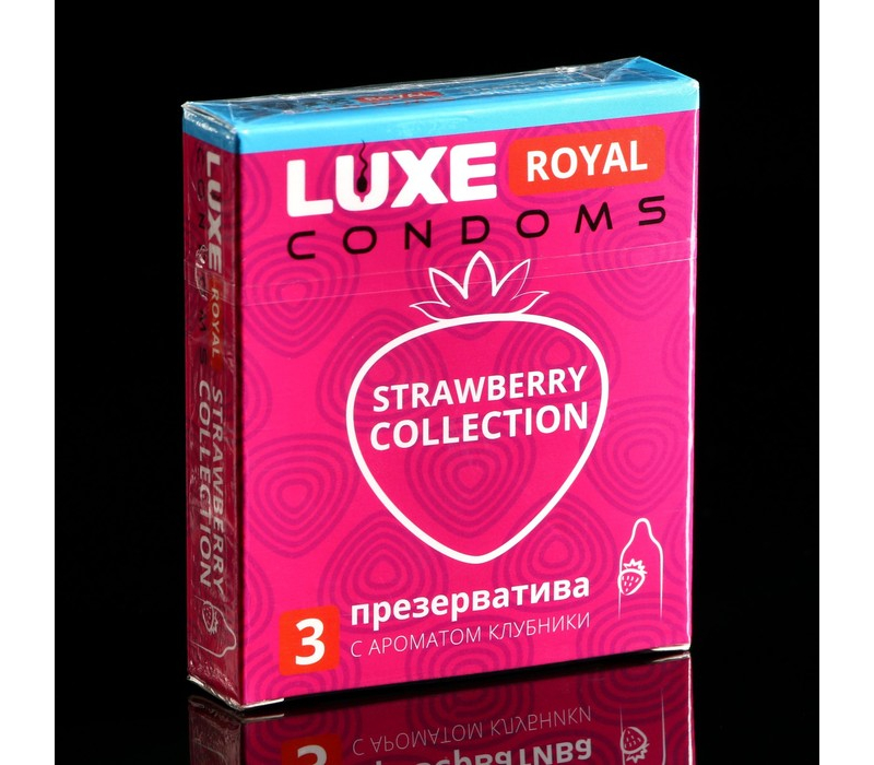 Презервативы LUXE ROYAL Strawberry Collection, 3 шт - фото - 1