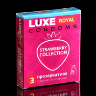 Презервативы LUXE ROYAL Strawberry Collection, 3 шт - фото - 1