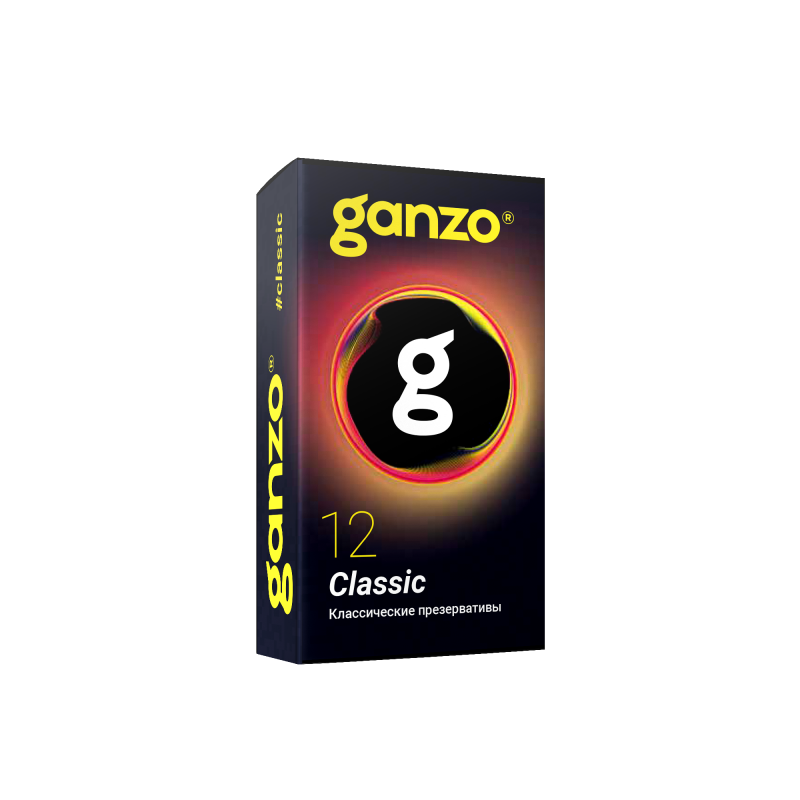 ПРЕЗЕРВАТИВЫ GANZO CLASSIC №12 BLACK EDITION (классические с обильной смазкой) - фото - 2