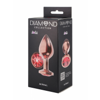 Анальная Пробка Diamond Ruby Shine L Розовое Золото - фото - 3