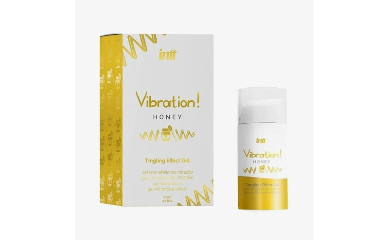 Вибрирующий гель со вкусом меда Intt Vibration! Honey 15 мл - фото - 1