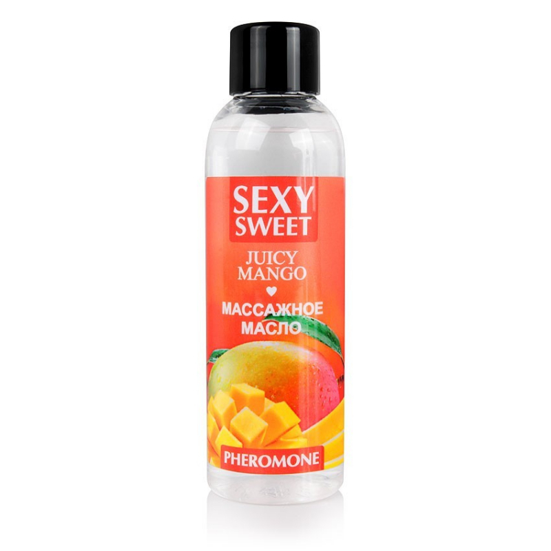 Массажное масло JUICY MANGO с феромонами 75 мл - фото - 1