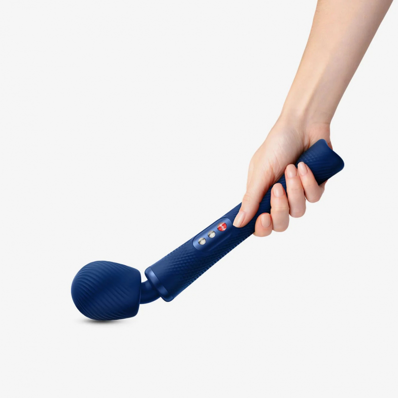 Мощнейший мибромассажер FF VIM VIBRATING WAND, синий - фото - 14