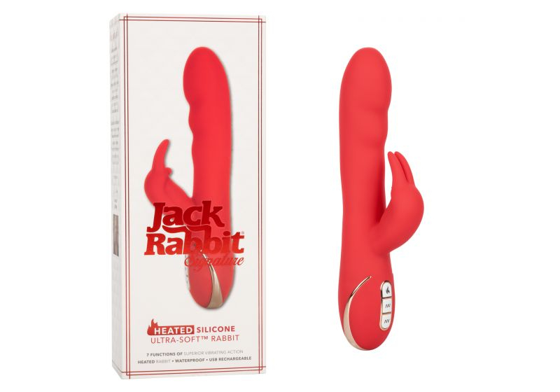 Ультра мягкий перезаряжаемый вибромассажер кролик с функцией нагрева Heated Silicone Ultra-Soft Rabb - фото - 3