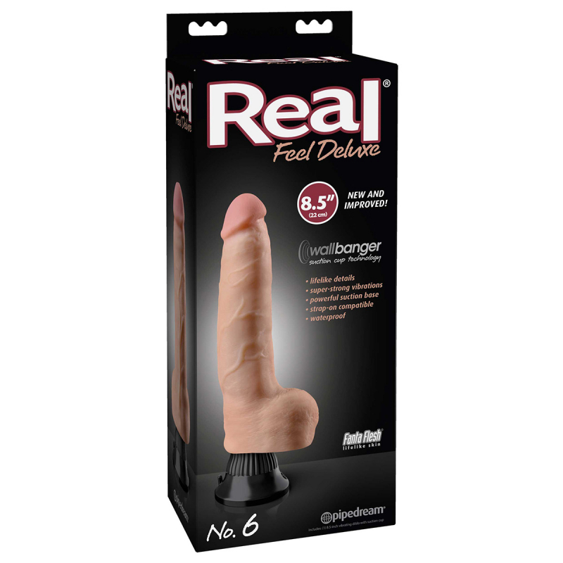 Вибромассажер реалистик на присоске Real Feel Deluxe 8,5 No.6 водонепронецаемый - фото - 2