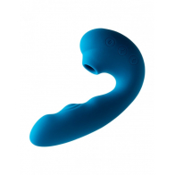 Вакуумный вибростимулятор BeYourLover Tara с постукиванием, голубой - фото - 9