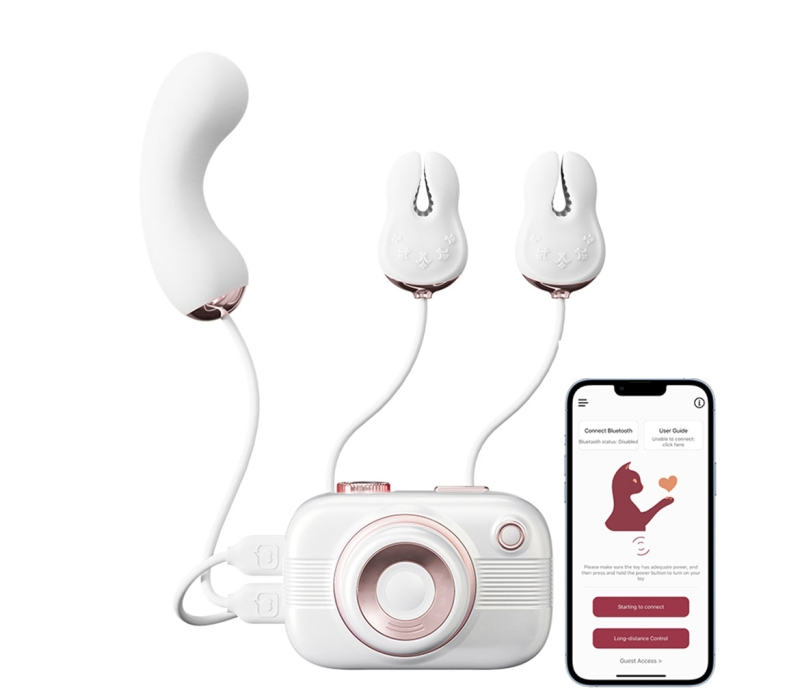 Стимулятор BeYourLover Alberta с вибрацией и вакуумом в виде камеры - фото - 7