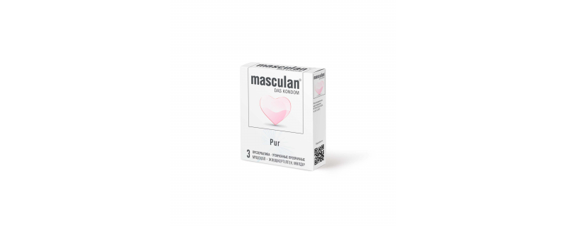 Презервативы Masculan Pur, 3 шт. Ультратонкие с увеличенным количеством смазки - фото - 1