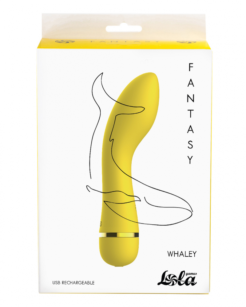 Перезаряжаемый вибратор для точки G - Fantasy Whaley Yellow - фото - 2