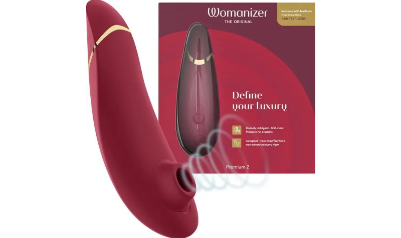 Womanizer Premium 2 бардо бесконтактный вакуумно-волновой вибратор для клитора - фото - 1