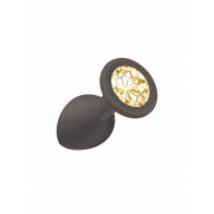 АНАЛЬНАЯ ПРОБКА EMOTIONS CUTIE SMALL BLACK GOLDEN CRYSTALL - фото - 2
