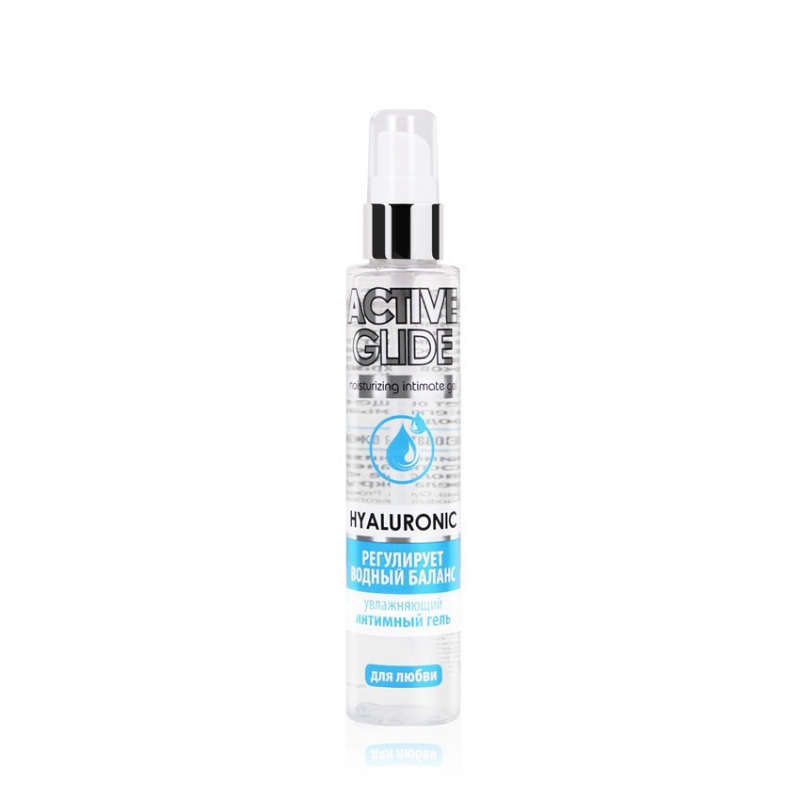 Увлажняющий интимный гель ACTIVE GLIDE HYALURONIC, 100 г - фото - 1