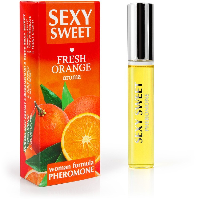 Парфюмированное средство для тела SEXY SWEET FRESH ORANGE с феромонами 10 мл - фото - 1