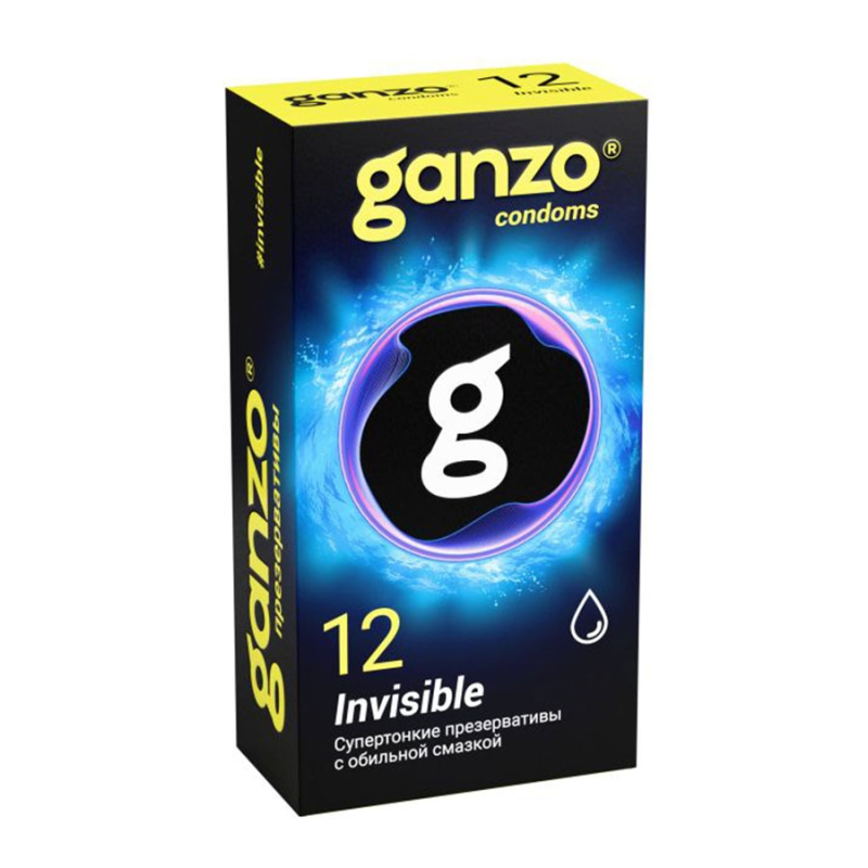 GANZO Презервативы Invisible гладкие супертонкие с доп. смазкой, 15 шт - фото - 2