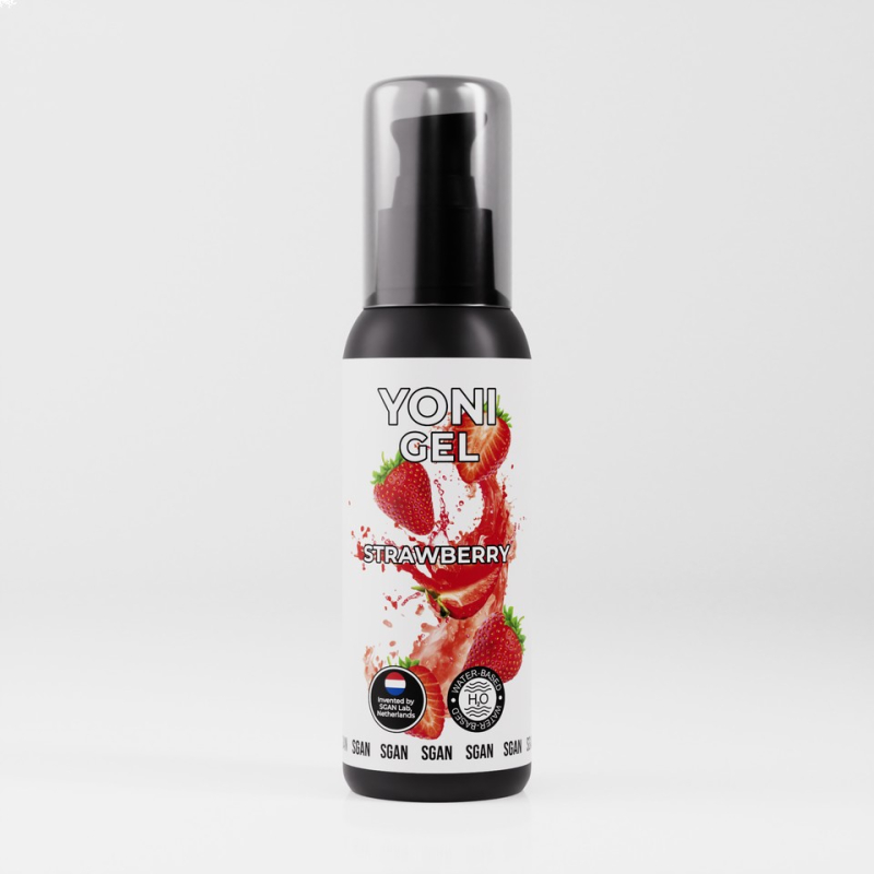 Лубрикант для орального секса SGAN YONI GEL со вкусом клубники, 100 мл - фото - 3