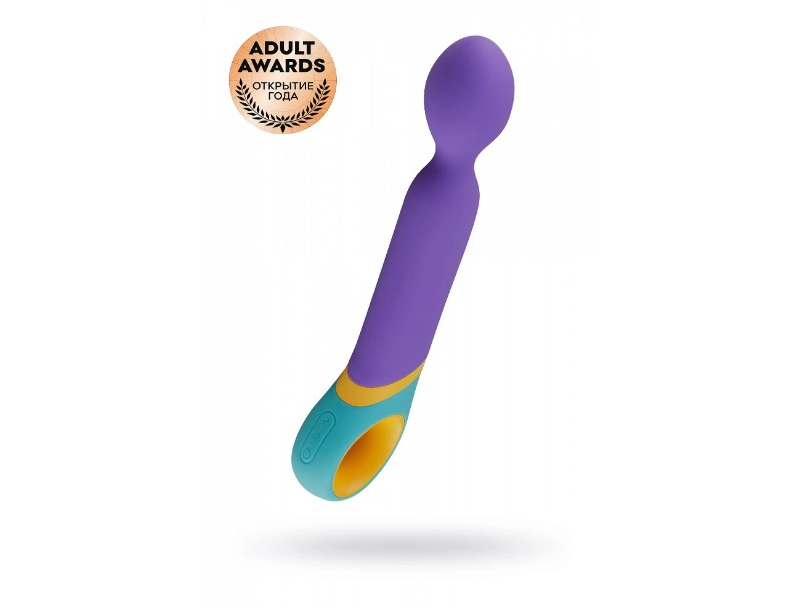 Нереалистичный вибратор PMV20 Base - Wand фиолетовый 24 см - фото - 3