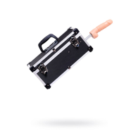 Секс-чемодан Diva Tool Box, с двумя сменными дилдо, металл, черный, 41 см - фото - 4