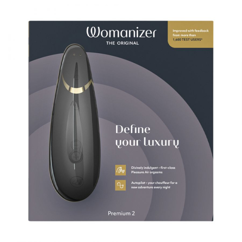 Бесконтактный клиторальный стимулятор Womanizer Premium 2 черный - фото - 5