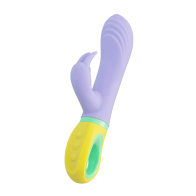 Вибратор для точки G с клиторальной стимуляцией, Flovetta WISTERIA, силикон, фиолетовый - фото - 3