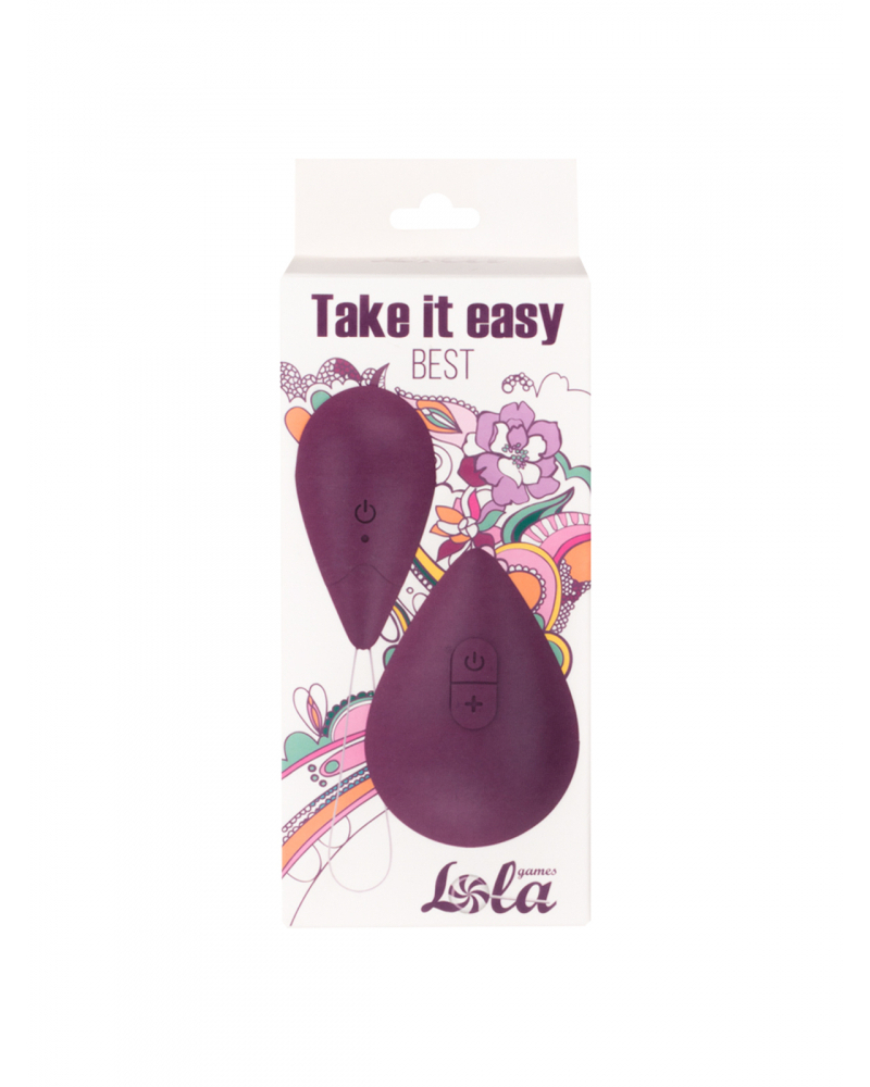 Виброяйцо с пультом управления Take it easy best purple. 100% КЛАССИКА - фото - 3