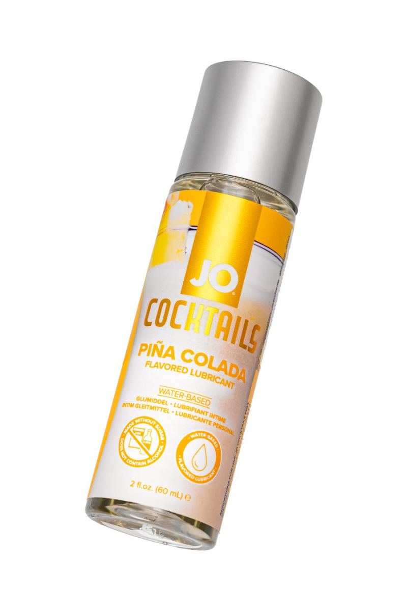 Съедобный лубрикант со вкусом коктейля «Пина Колада» JO H2O PINA COLADA, 60 мл - фото - 3