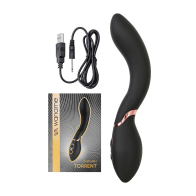 Нереалистичный вибратор WANAME D-SPLASH Torrent, силикон, черный - фото - 5