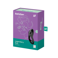 Эрекционное кольцо на пенис Satisfyer Legendary Duo, силикон, черный, Ø 2,5 см - фото - 4