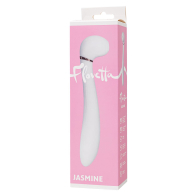 Вибратор с вакуумной стимуляцией Flovetta JASMINE, силикон, белый, 23 см - фото - 4