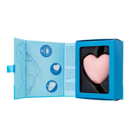 Вакуумно-волновой стимулятор клитора с вибрацией Satisfyer Cutie Heart, силикон, розовый, 7,6 см - фото - 7