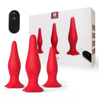 Набор пробок с вибрацией и пультом (9*3 см, 10*3.5 см, 12*3.8 см) - фото - 1