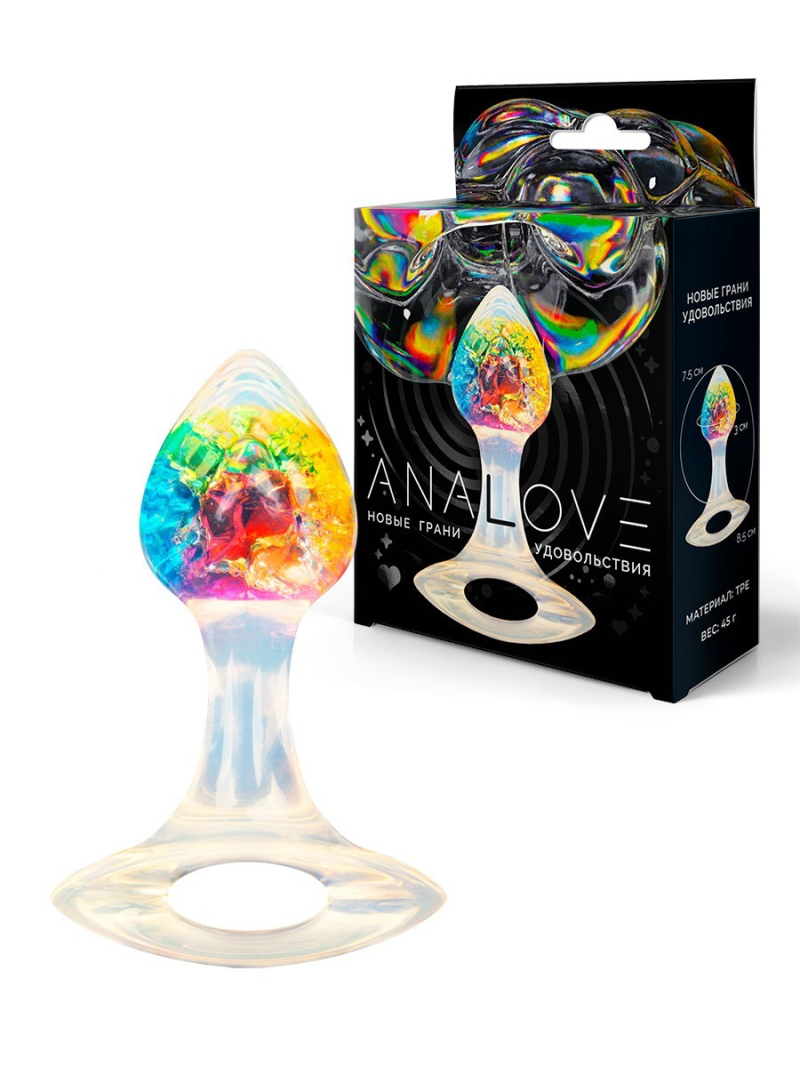 Волшебная анальная пробка из TPE 8.5 см, Ø 3 см - фото - 2