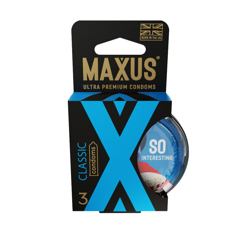 ПРЕЗЕРВАТИВЫ MAXUS CLASSIC № 3 X-EDITION (гладкие классические) в кейсе - фото - 1