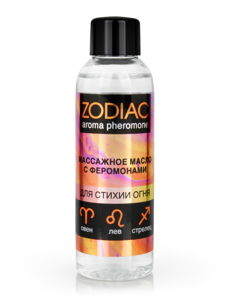 Массажное масло с феромонами ZODIAC FIRE, 75 мл - фото - 4