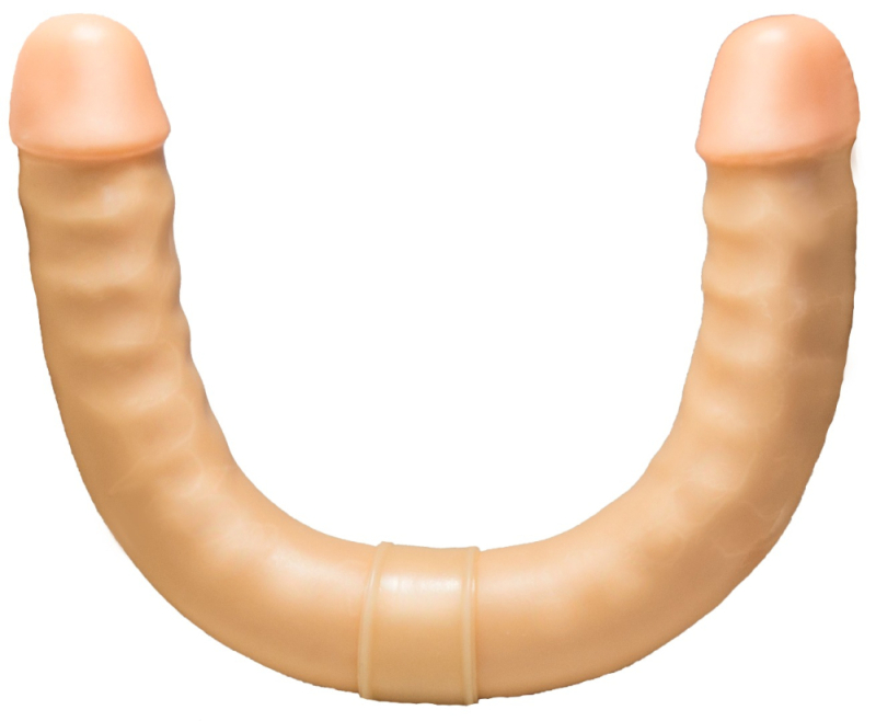 Реалистик двойной (общая длина 43, диаметр 4 см) - фото - 1