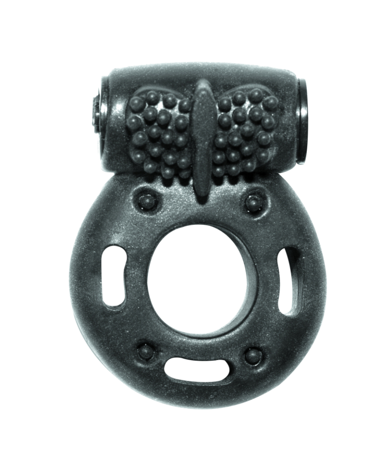 Эрекционное кольцо с вибрацией Rings Axle-pin black - фото - 2