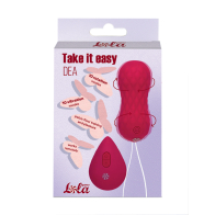 Вращающиеся виброшарики на пульте Take it Easy Dea Wine Red - фото - 4