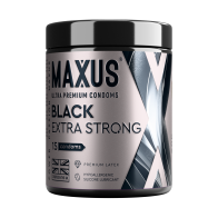 ПРЕЗЕРВАТИВЫ MAXUS EXTRA STRONG № 15 X-EDITION (черные, утолщенные, гладкие) в кейсе - фото - 2