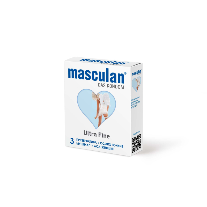 ПРЕЗЕРВАТИВЫ MASCULAN 2 ULTRA FINE № 3 (ОСОБО ТОНКИЙ С ОБИЛЬНОЙ СМАЗКОЙ) 3 штуки - фото - 1