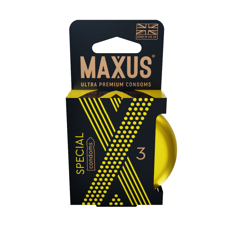 ПРЕЗЕРВАТИВЫ MAXUS SPECIAL №3 X-EDITION (точечно-ребристые) в кейсе - фото - 1