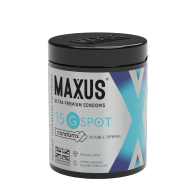 ПРЕЗЕРВАТИВЫ MAXUS G SPOT № 15 X-EDITION (гладкие, двойная спираль) в кейсе - фото - 1