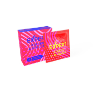 ПРЕЗЕРВАТИВЫ EXPERT RIBBED&STUDDED № 3 (РЕБРИСТО-ТОЧЕЧНЫЕ) NEW, 3 штуки - фото - 1